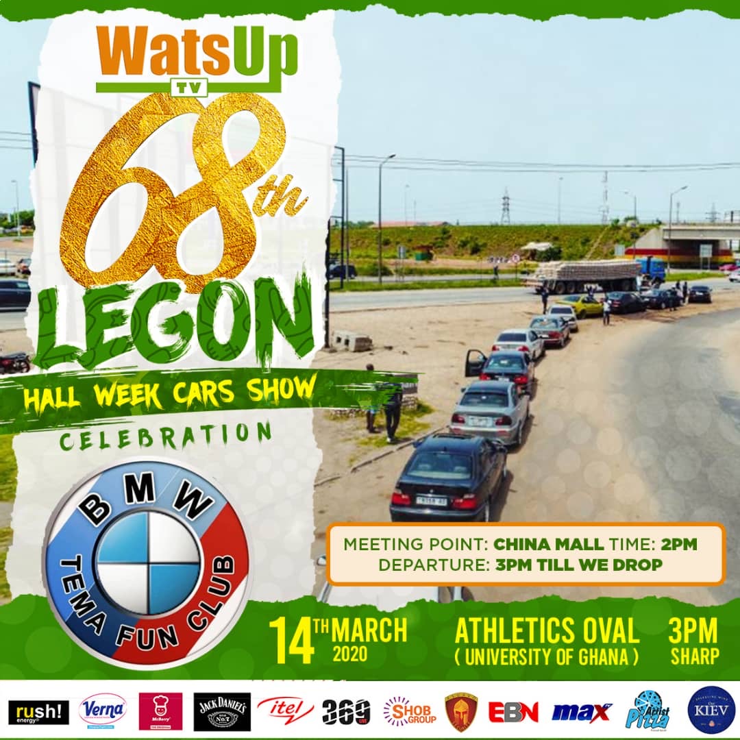 WatsUp TV 68th Legon Hall Week Celebration Will Be Spiced With BMW Cars and Bikers Show